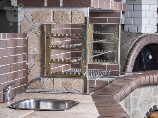 Ψησταριές κήπου σετ - barbecue garden set - BBQ Set με πάγκο – νεροχύτη, ψησταριά, παραδοσ...